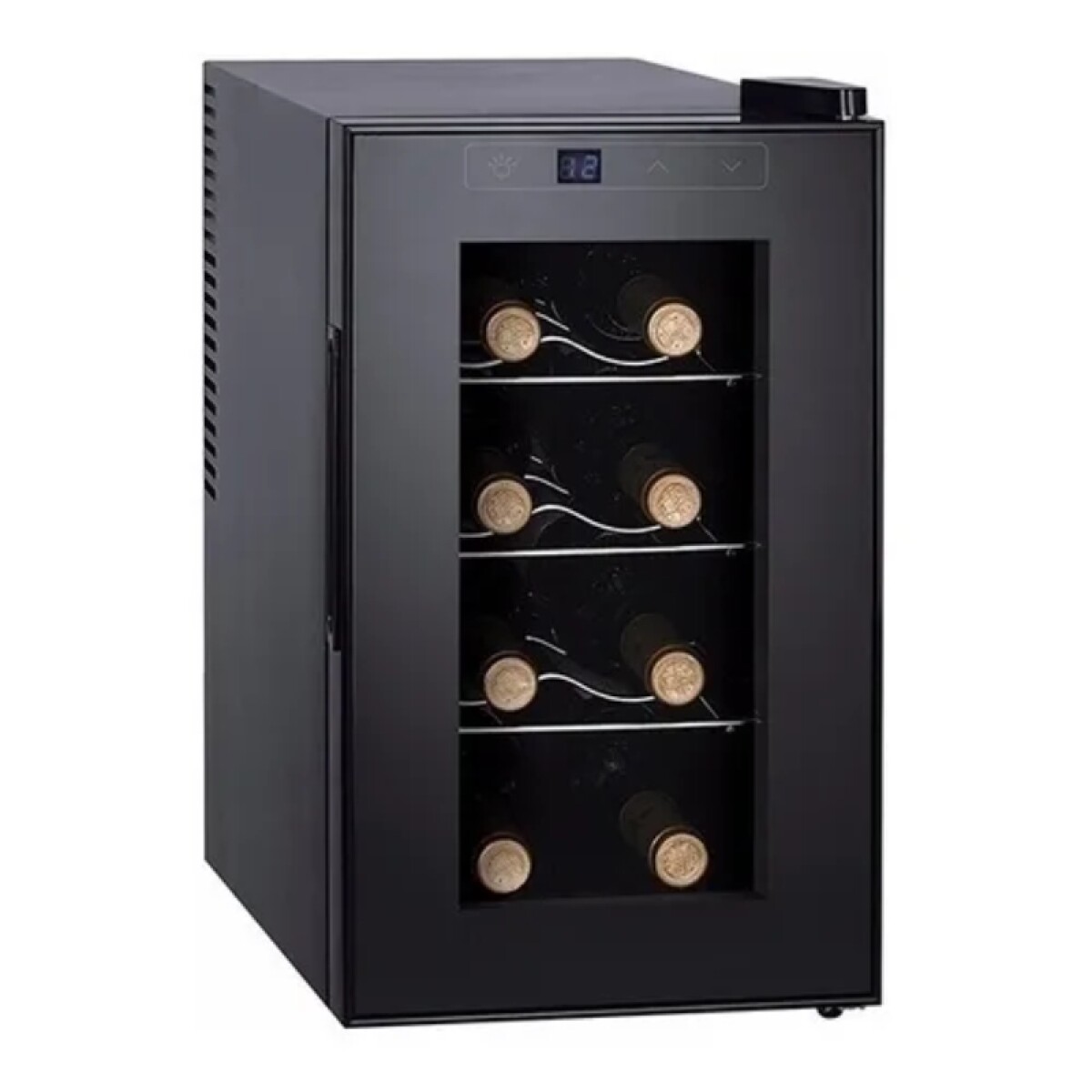ENFRIADOR DE VINOS 20LTS. 8 BOTELLAS - DISPLAY TOUCH - negro 