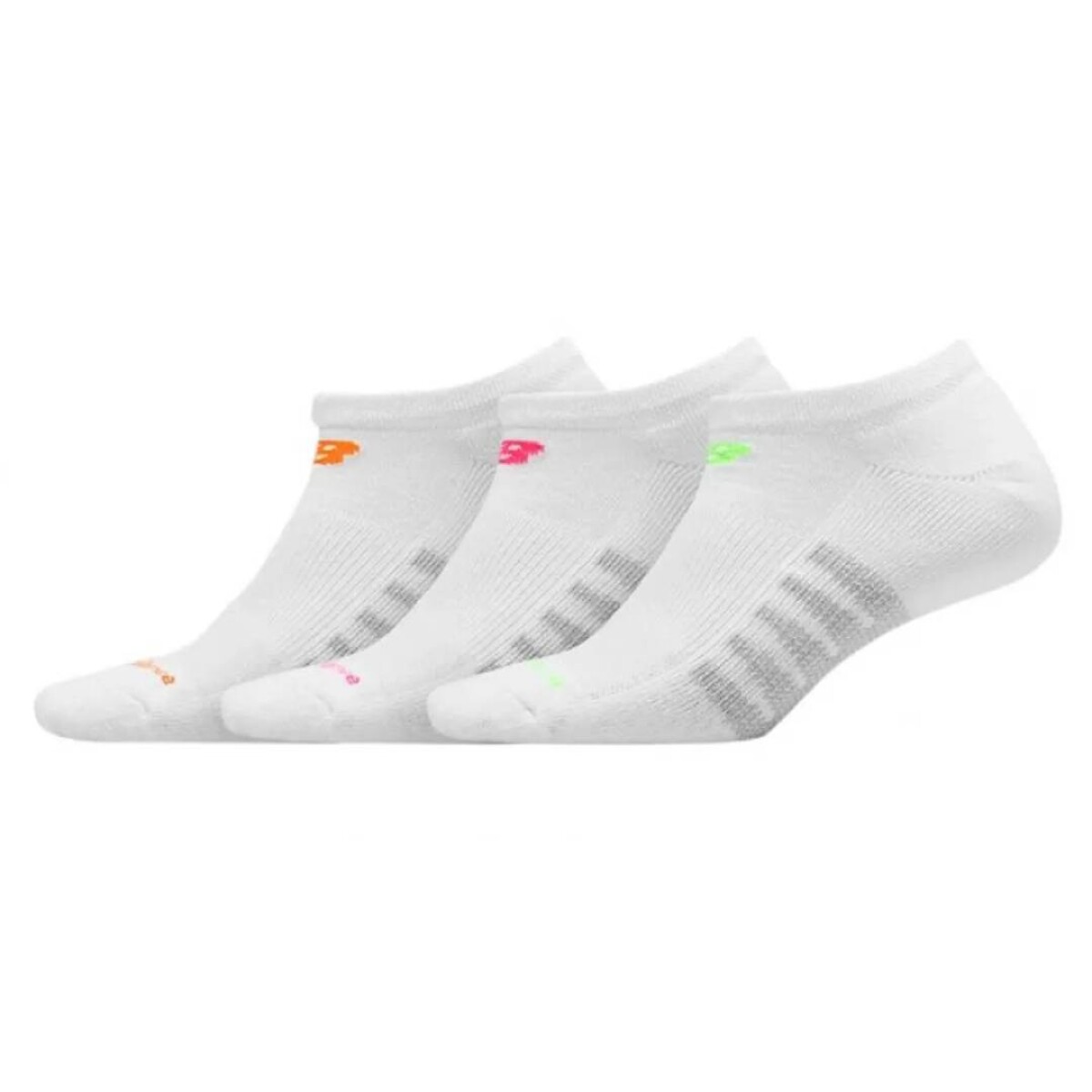 Medias Media Invisible Tri Pack Men Unisex - Blanco 