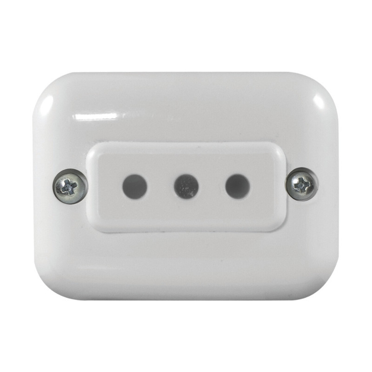 Caja ext. con toma 3 en línea, blanco - Vulcano - M41225 