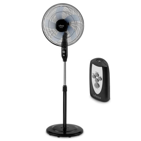 VENTILADOR DE PIE DAKOTA 3-VELOCIDADES NEGRO UFESA CON CONTROL