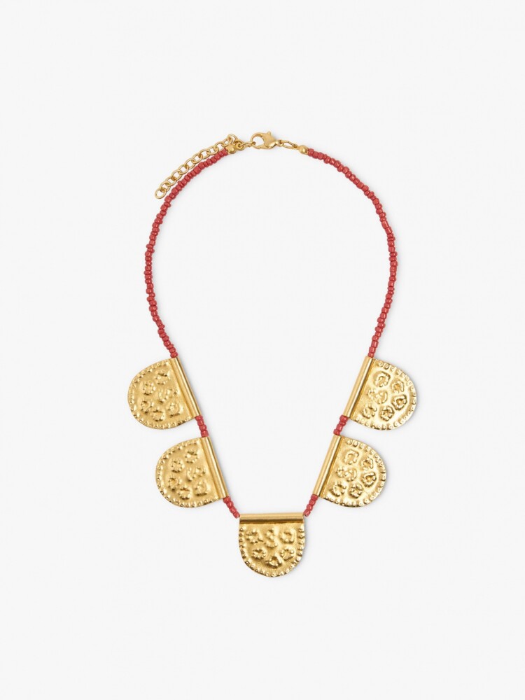 Collar De Abalorios Y Semicírculos multicolor