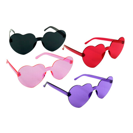 LENTES COTILLON PLASTICO CORAZON LENTES COTILLON PLASTICO CORAZON