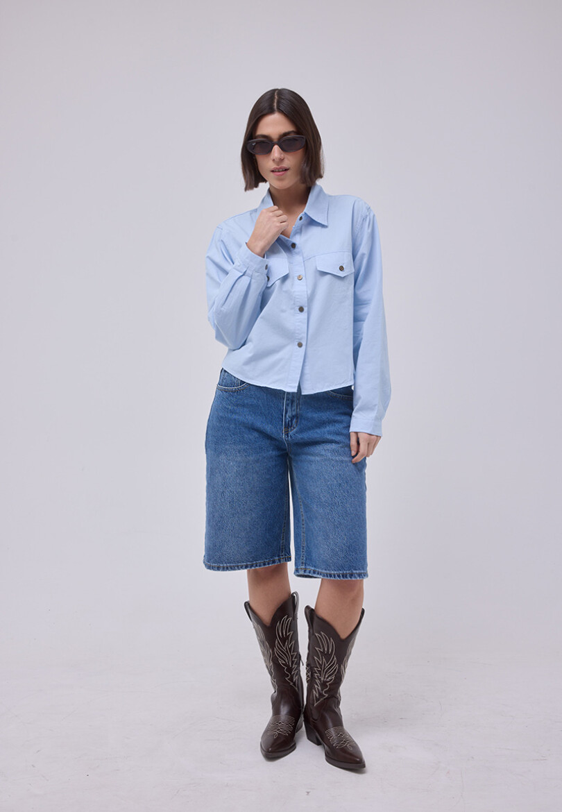 Camisa Dalia Celeste