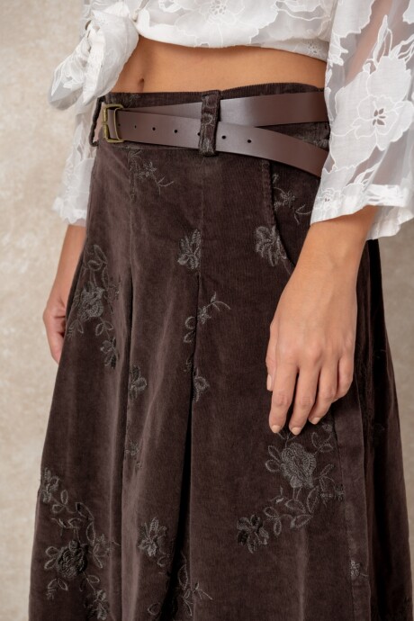 POLLERA MERY Chocolate