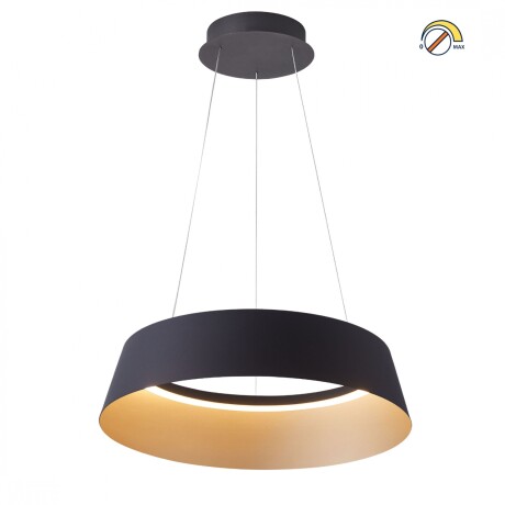 Campana led de Suspender DIMERIZABLE interior champagne 50W NEGRA