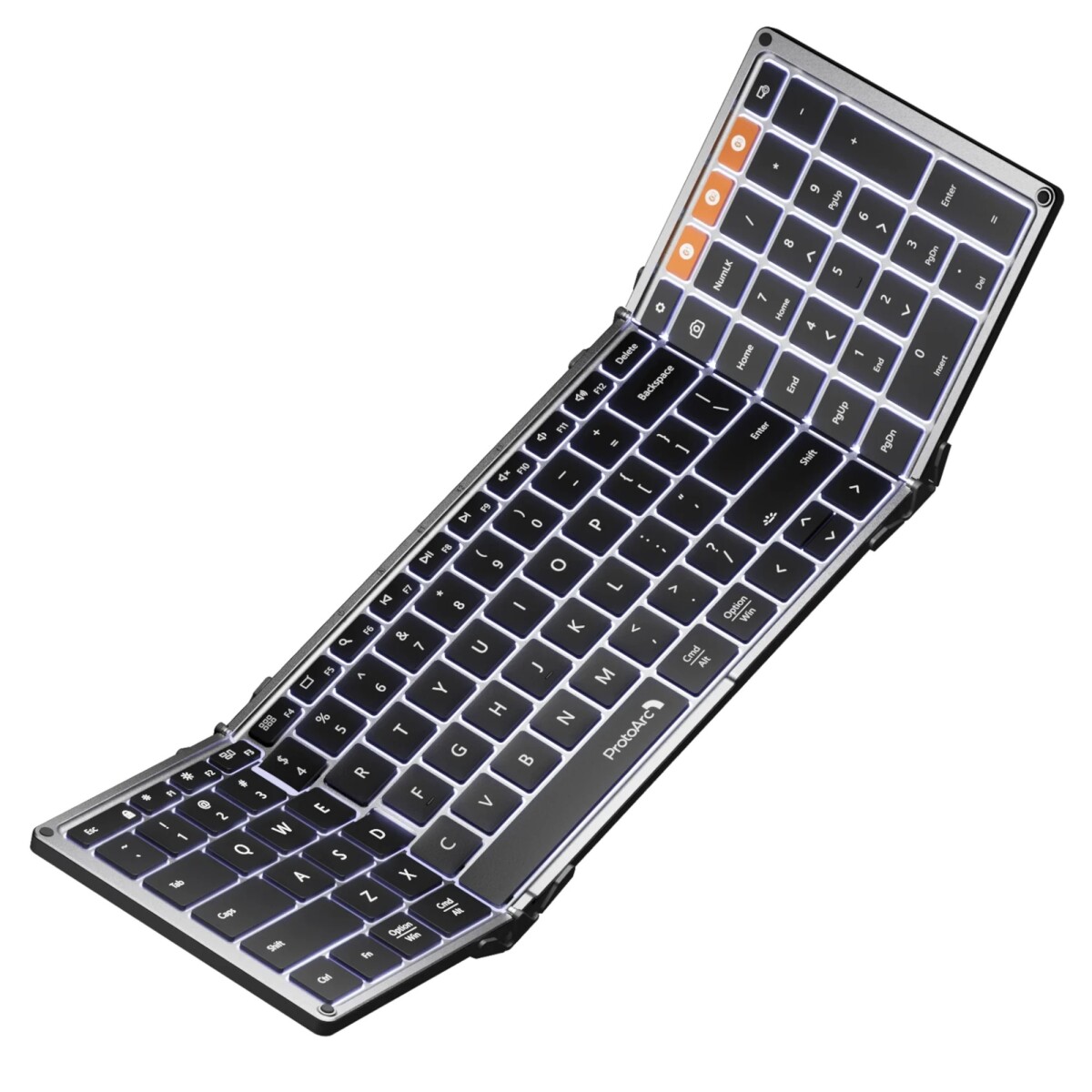 Teclado Retroiluminado Plegable Bluetooth Protoarc XK01-PLUS 