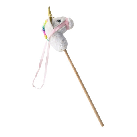 Unicornio con Palo, Luz y Sonido Montable Colores Surtidos 92 cm U