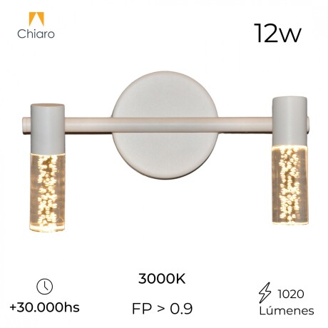 Aplique Led doble cilindro efecto agua 12W Aplique Led doble cilindro efecto agua 12W