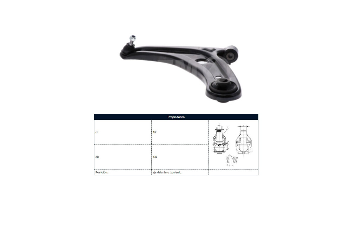 Parilla De Suspension Delantera Honda Fit 04-08 Izq Parilla De Suspension Delantera Honda Fit 04-08 Izq