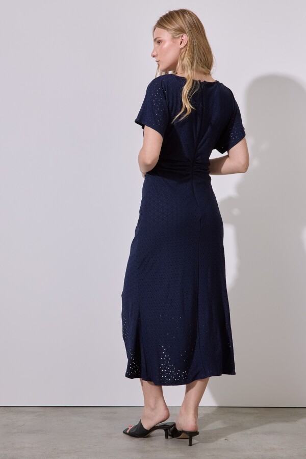 Vestido Maxi Broderie AZUL