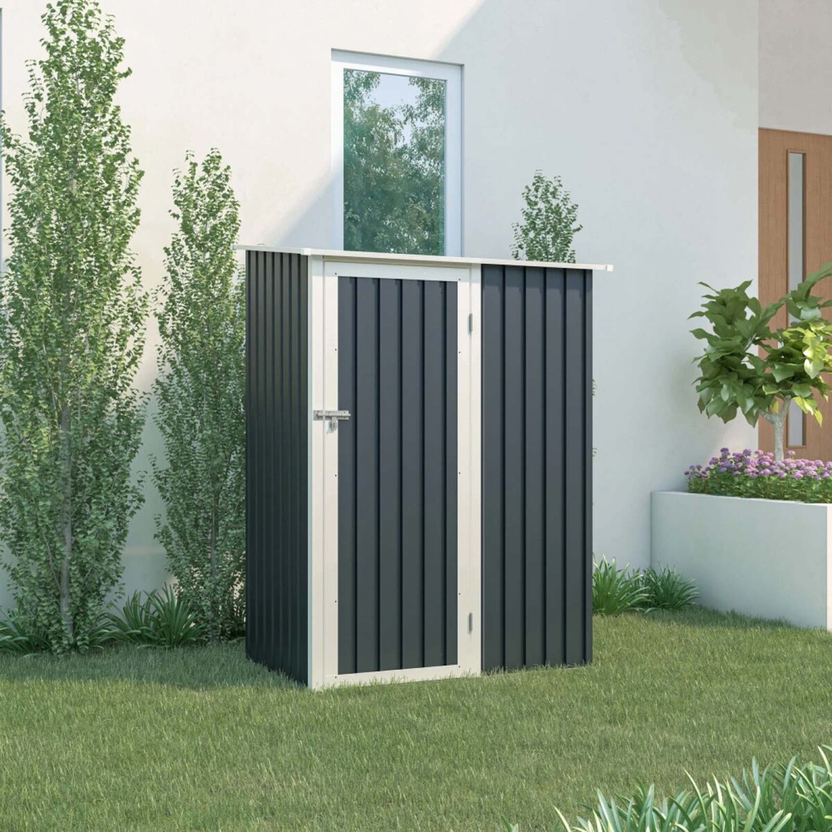 CASITA DE JARDÍN - METAL GRIS EOS 