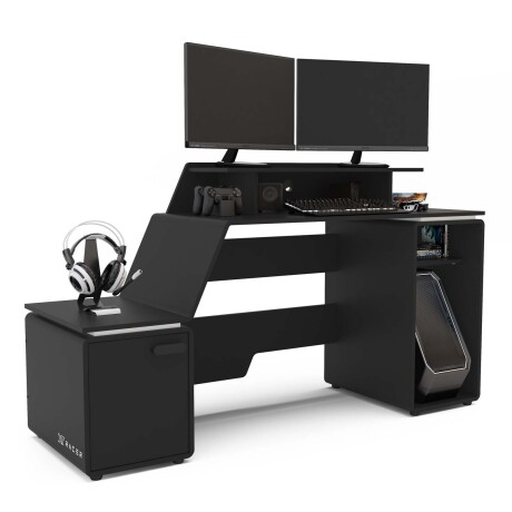 ESCRITORIO GAMER MDP NEGRO SPACE 2 XT