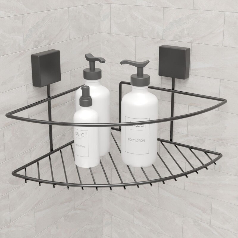Esquinero soporte para shampoo NEGRO