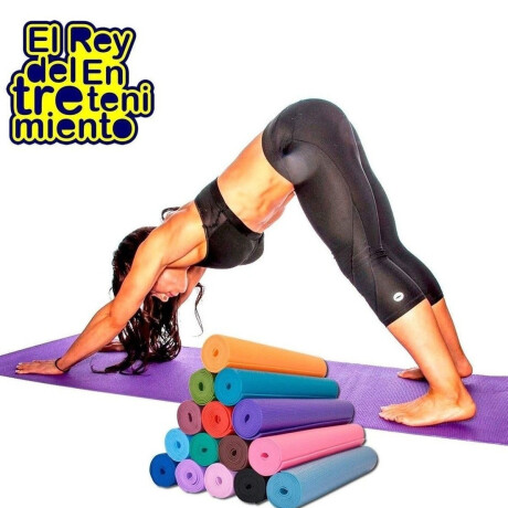 Colchoneta Yogamat Pilates Fitness Abdominales 6mm Azul