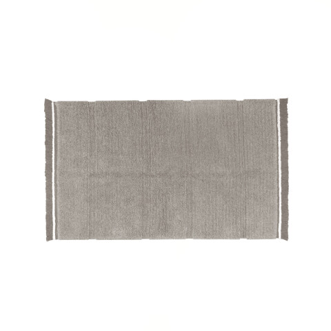 Alfombra lavable de lana Steppe Gris - S