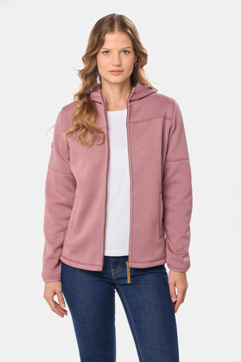 CAMPERA CON CAPUCHA - Rosado 