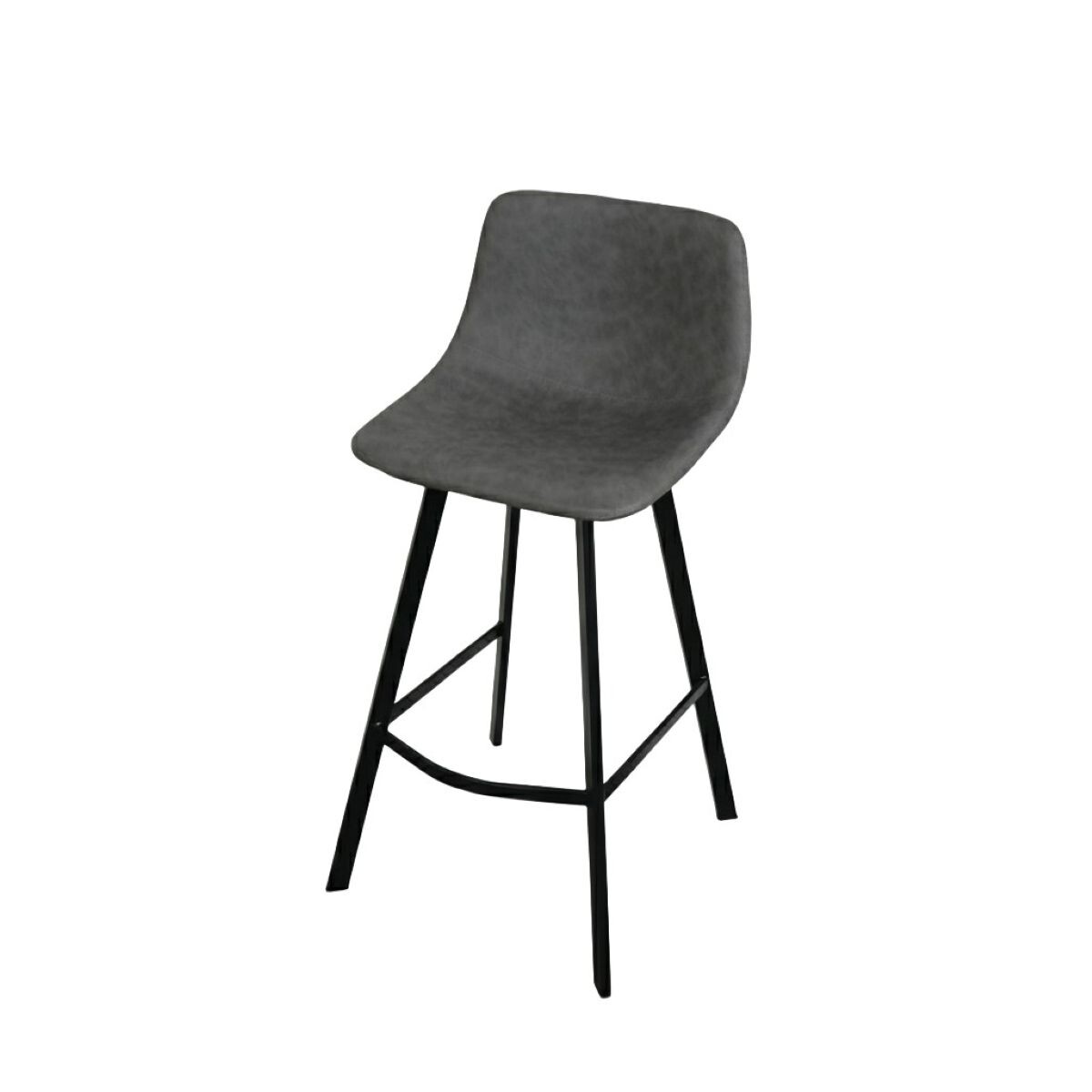 SILLA BAR CUERINA GRIS 42X45X96CM 