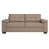 Sofa 3 Cuerpos Luares Pu Taupe Sofa 3 Cuerpos Luares Pu Taupe