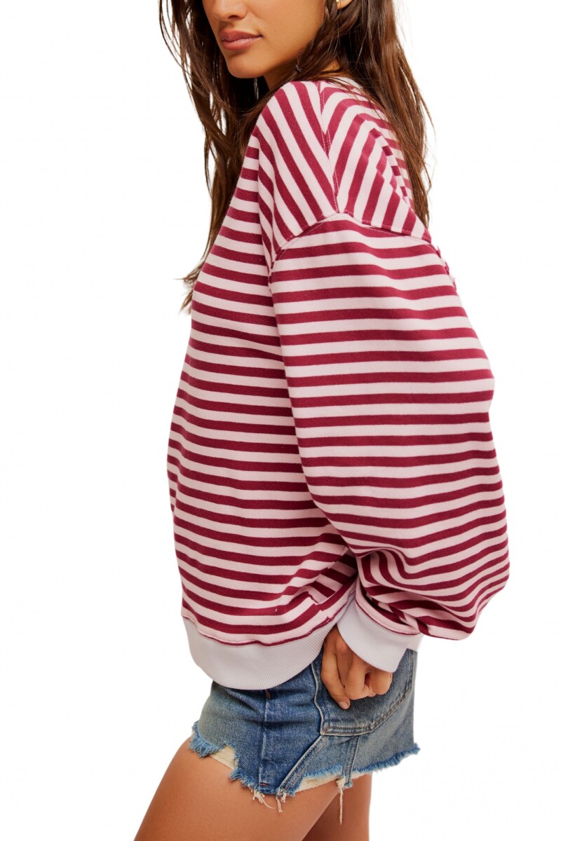 CAMISETA STRIPED CREW Multicolor