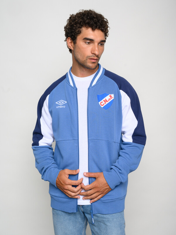 CAMPERA BOMBER LIMIT Nacional Hombre PBlanco, Azul Marino