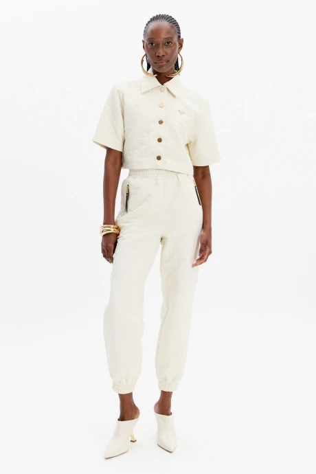 Pantalon cintura alta Vita Blanco