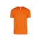 Camiseta a la base jaspe Naranja neón