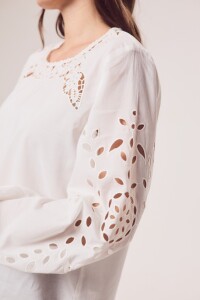 Blusa Boho Manga Larga Nacar