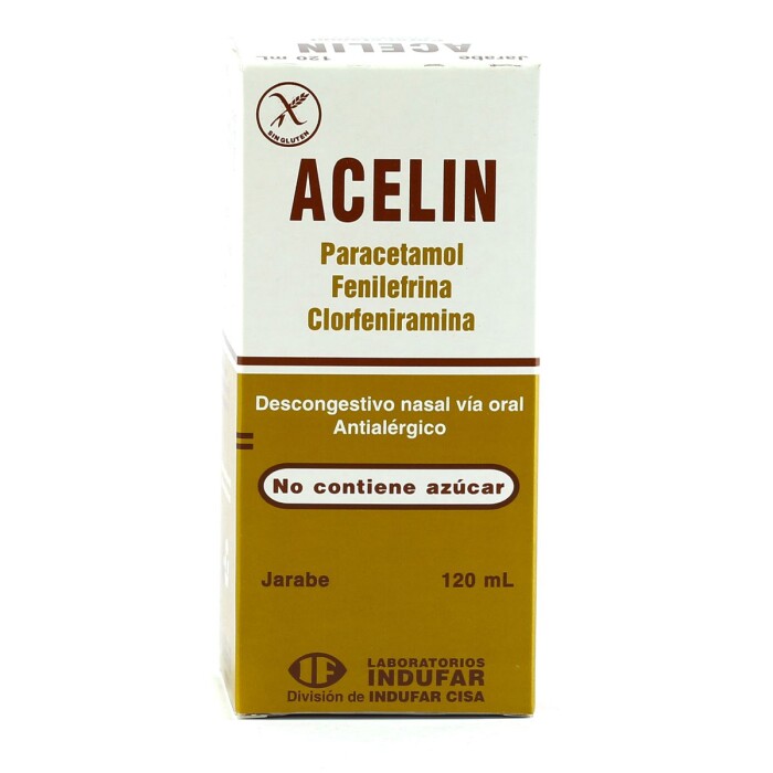 ACELIN JARABE CJ X 120 ML. única