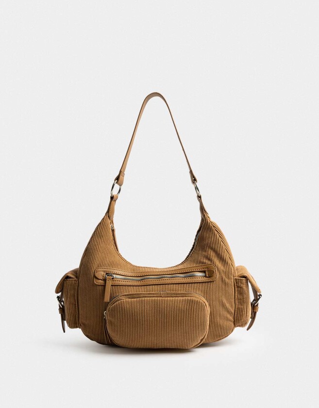 Bandoleras Bandolera Multipocket Corderoy Camel - Marron Camel