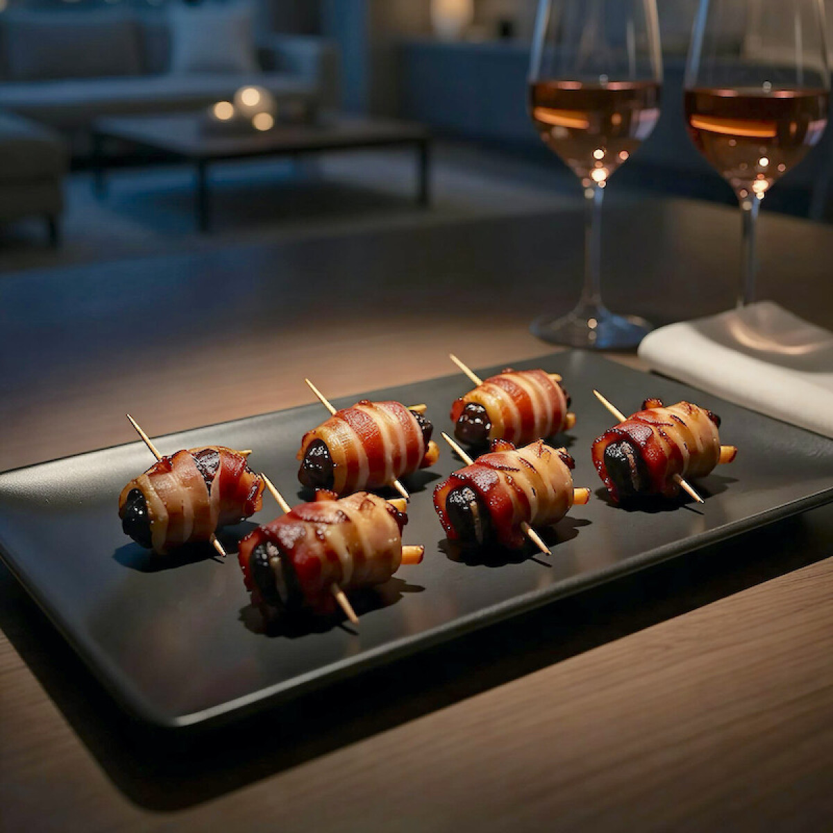 6 Rollitos de Panceta con Ciruela 