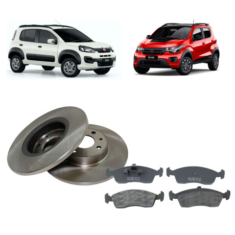 DISCOS DE FRENO COMBO KIT DISCOS Y PASTILLAS FIAT MOBI UNO FIORINO DISCOS DE FRENO COMBO KIT DISCOS Y PASTILLAS FIAT MOBI UNO FIORINO