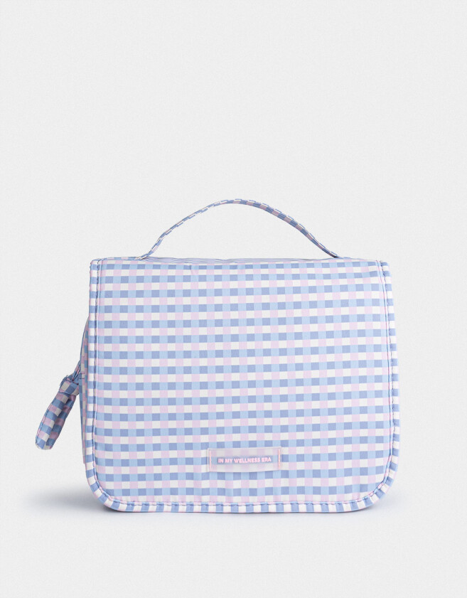 Porta Cosméticos Portacosméticos "in My Wellnes Era" - Estampado Geometrico