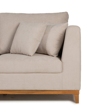 Rinconera Belfast - Tela Microfibra - Chaise izquierdo 2226 (Beige)