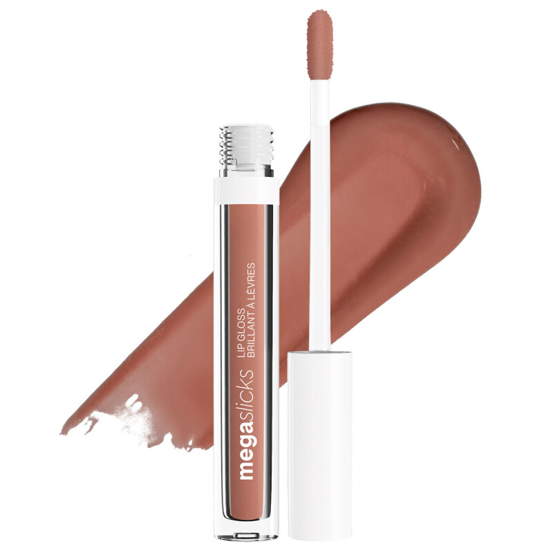 Brillo Labial Wet n Wild MegaSlicks con Colágeno Nude Mood