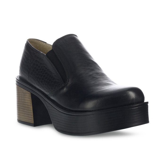Zapato Casual C/Elastiico Negro/Crocco