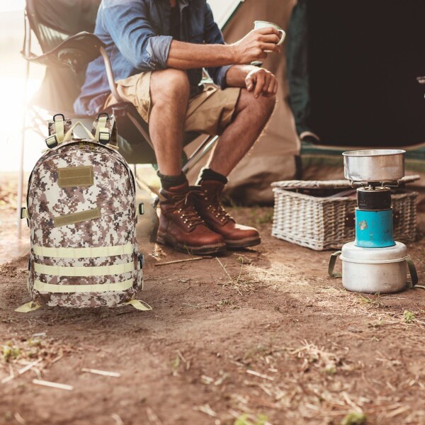 Mochila Táctica Doble Militar Molle 40 Lts Camping Mochilero TAC001 Mochila Táctica Doble Militar Molle 40 Lts Camping Mochilero TAC001