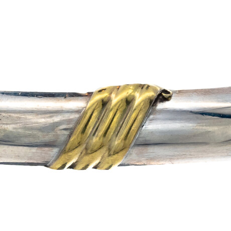 Esclava de plata 925 y double en oro 18 ktes. Esclava de plata 925 y double en oro 18 ktes.