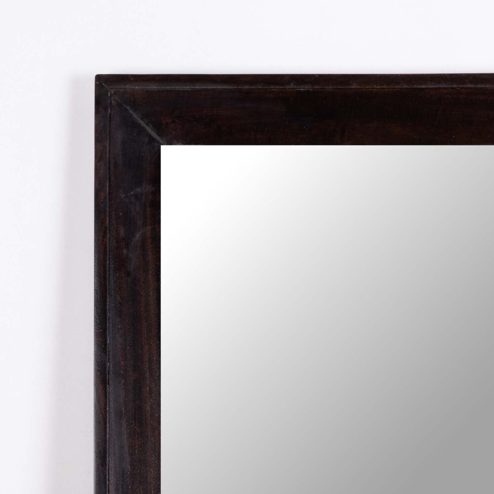 ESPEJO DE PARED MADERA-DE-MANGO MARRON RECTANGULAR AKIRA