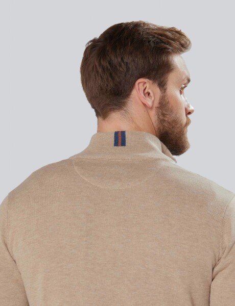 BUZO TEJIDO DE ALGODÓN Beige