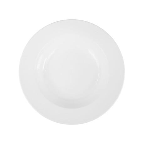 Plato hondo de ceramica con guarda ancha Plato hondo de ceramica con guarda ancha
