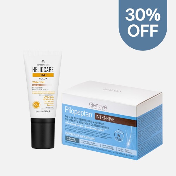 Heliocare Water Gel Bronze + Pilopeptan Intensive Heliocare Water Gel Bronze + Pilopeptan Intensive