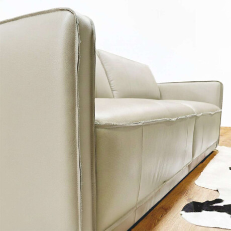 Sillon Positano 3 Cuerpos 100% Cuero Arena