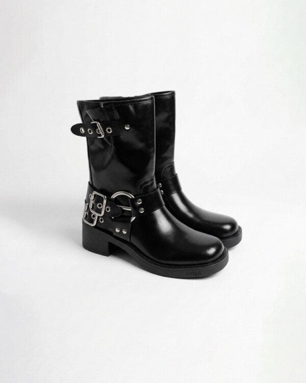 Bota Louise corta negra