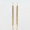 Aros Colgantes Largos Con strass Aros Con Strass - Dorado