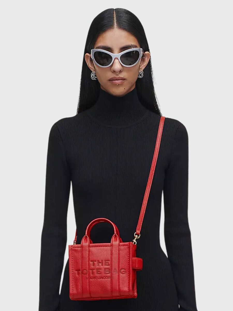 Marc Jacobs - Bolso tote mini de cuero - Rojo 