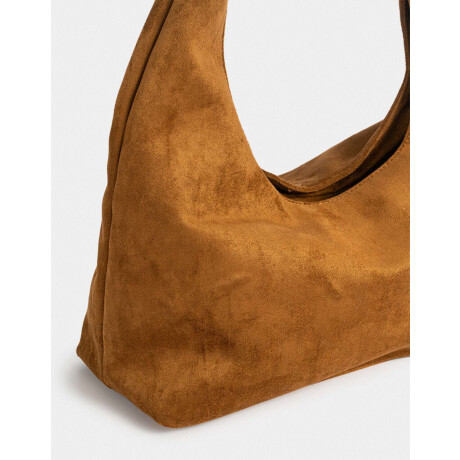Bandolera Hobo Suede Marron Camel
