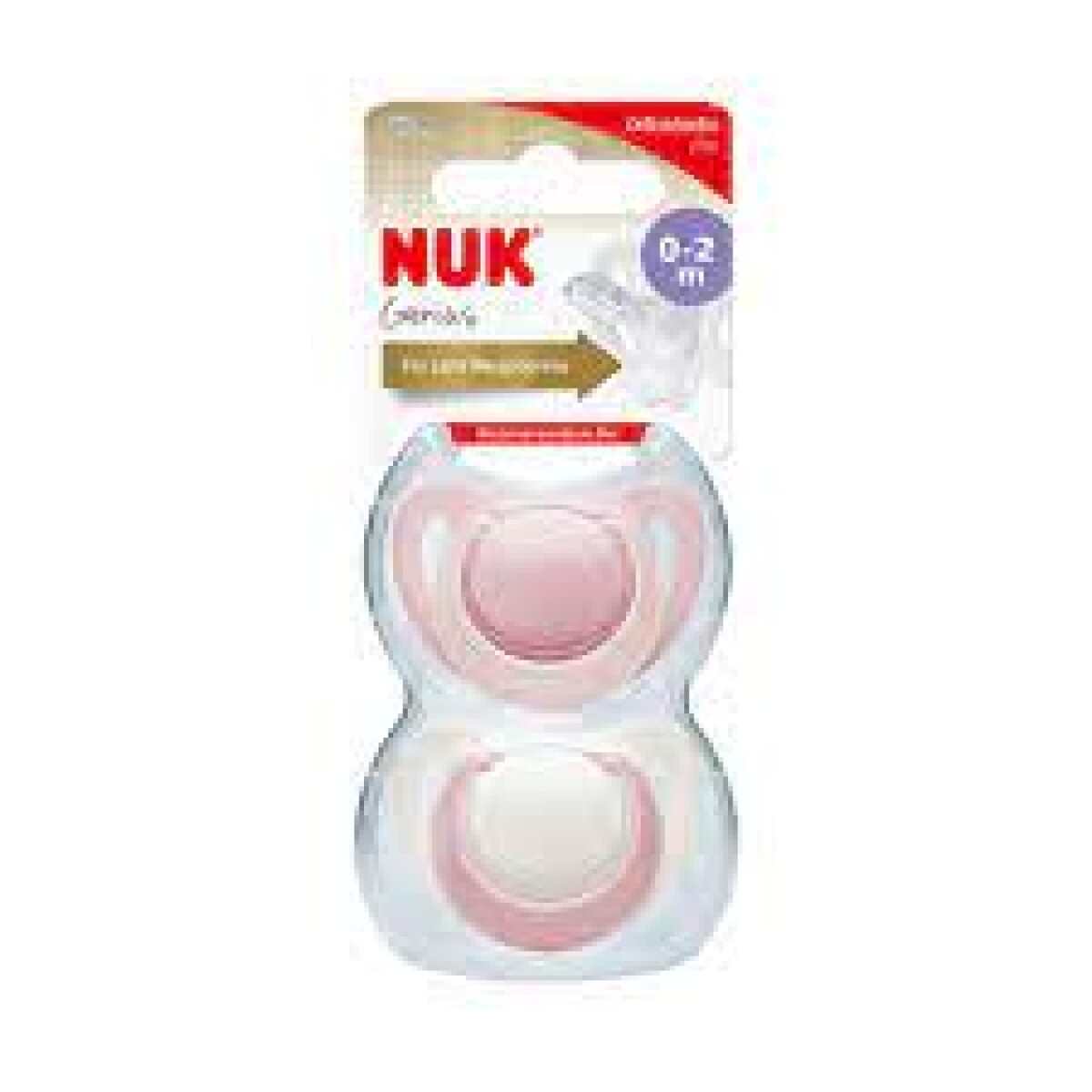 Nuk Chupete X 2 0-2m Con Estuche – Chupete Bebé Seguro 