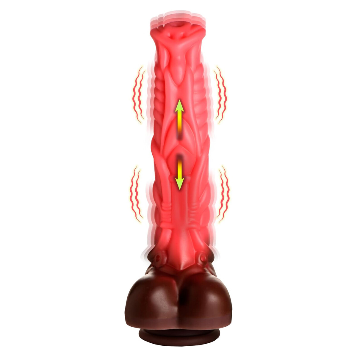 Deluxe Centaur Thrusting & Vibrating Silicone Dildo 