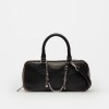 Cartera de Mano The Charmy Gang En Cuero Brush Off Negro