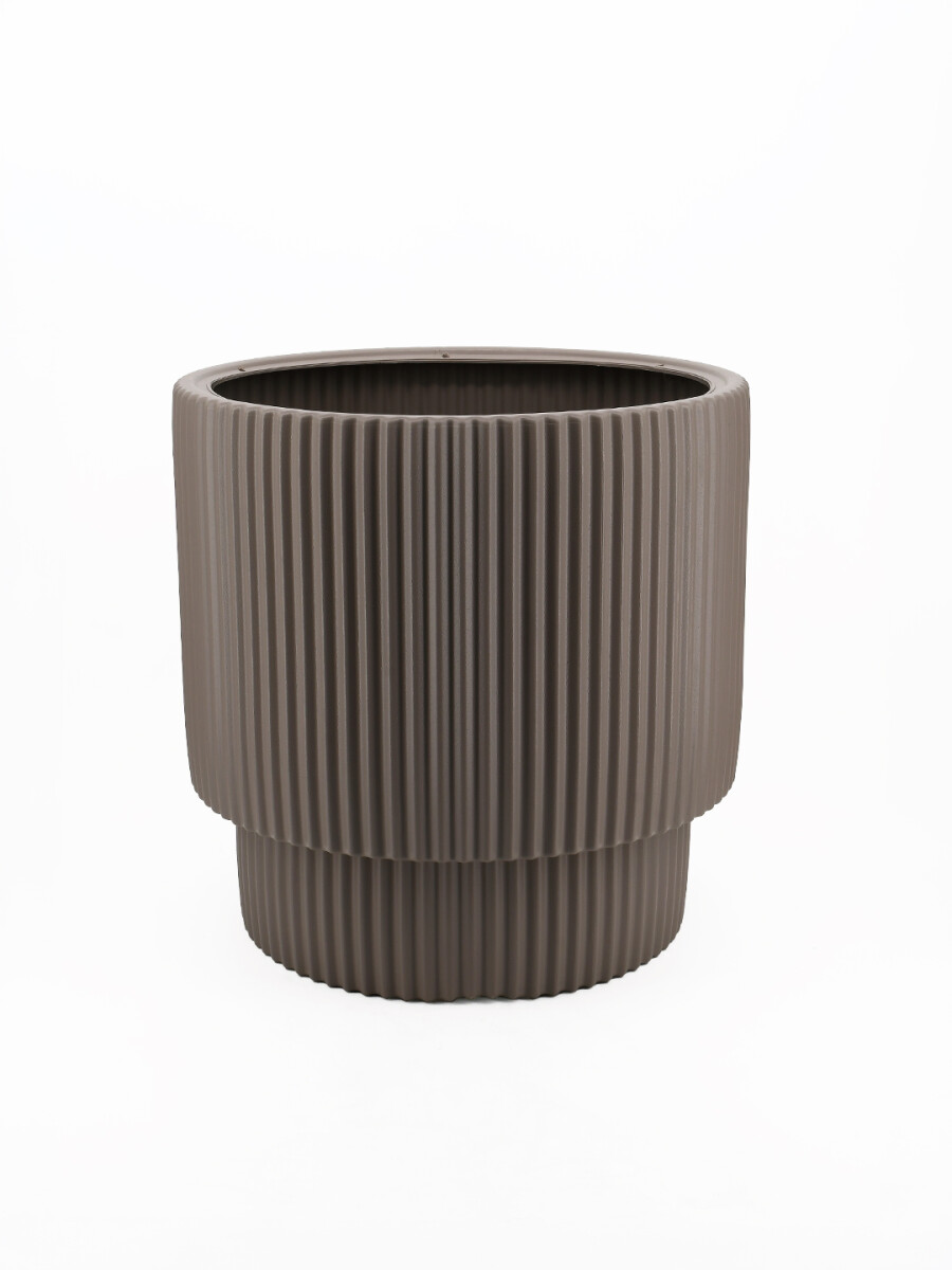 MACETERO VEGA RIPADO - BEIGE 